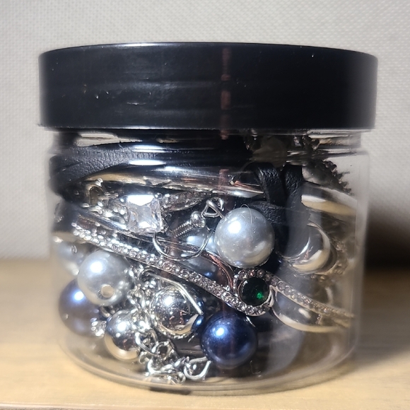 Jewelry - Mystery Jewelry Jar – Silver & Midnight, Bracelets, Earrings, Charms & More!
